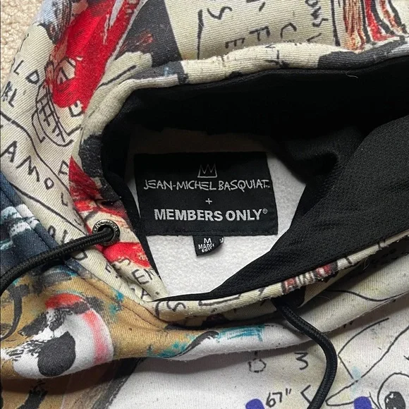 Members Only Jean-Michel Basquiat Multicolor Graphic Hoodie - Picture 2 of 10